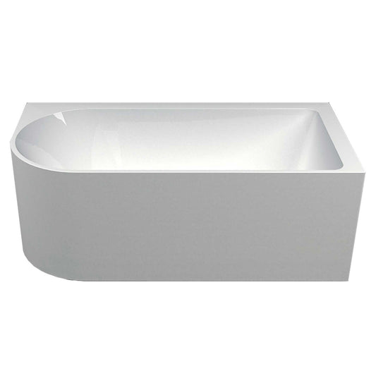 Seima Plati 110 Right Corner Bath | 1500mm Gloss White