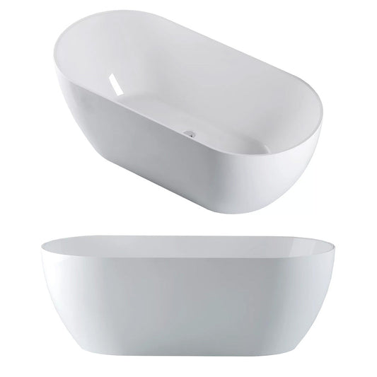 Seima Arko 120 Freestanding Bath - White Gloss