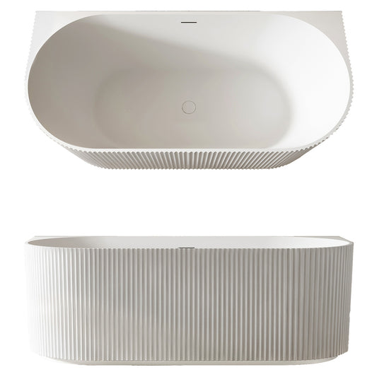 Seima Cleo 115 Back To Wall Bath 1500mm | Gloss White