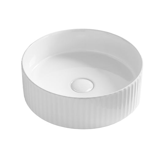 Seima Cleo 360 Ceramic Above Counter Basin White Silk Matte