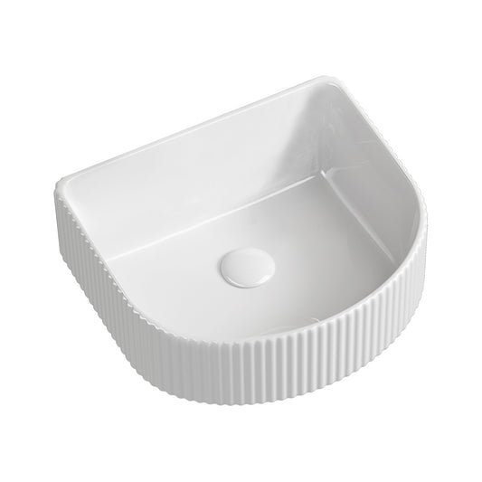 Seima Cleo 402 Ceramic Wall Basin White Silk Matte