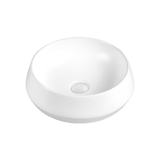 Seima Loni 375 Ceramic Above Counter Basin White Silk Matte