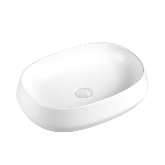 Seima Loni 540 Ceramic Above Counter Basin White Silk Matte