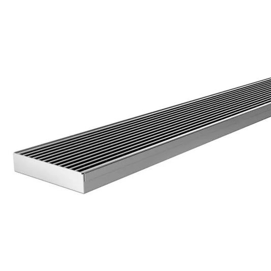 Phoenix Flat Channel Drain Hg 100 X 600Mm Outlet 90Mm Stainless Steel