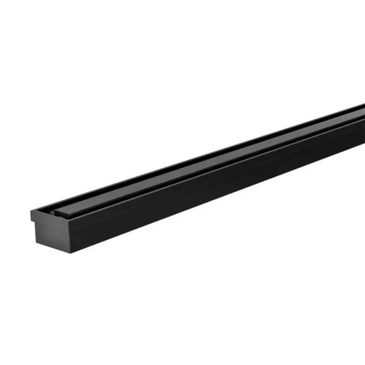 Phoenix Flat Slimline Channel Drain 30X750Mm Outlet 65Mm Matte Black