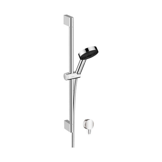 Hansgrohe Pulsify S Shower Set 105 1Jet With Shower Bar 65 Cm And Wall Outlet Chrome
