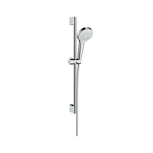 Hansgrohe Croma Select S Shower Set 110 Vario Ecosmart 9 L Min With Shower Bar 65 Cm White Chrome