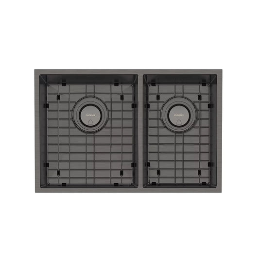Phoenix 4000 Series 1 and 3/4 Left Hand Bowl Sink Brushed Carbon
