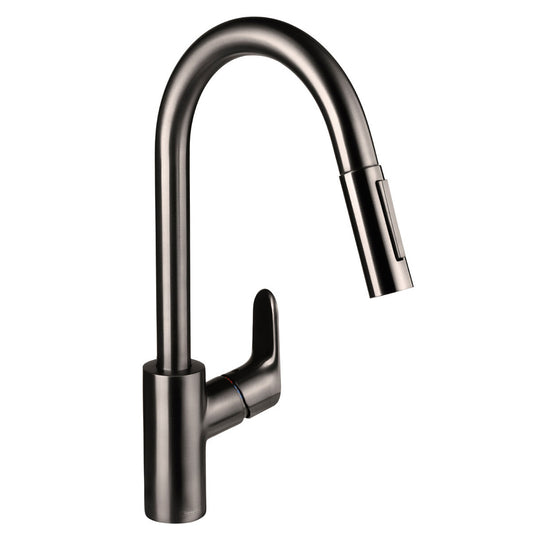 Hansgrohe Decor Kitchen Mixer with Pull-Out Spray - Black Chrome