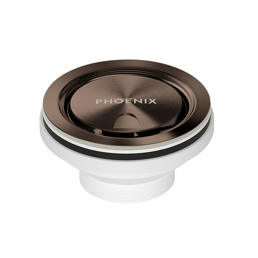 Phoenix Covered Sink Basket Waste Brushed Bronze