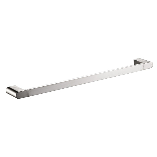 600mm Noosa Single Towel Rail - Brushed Nickel
