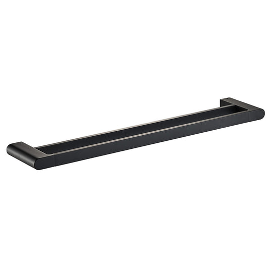 600mm Matte Black Noosa Double Towel Rail
