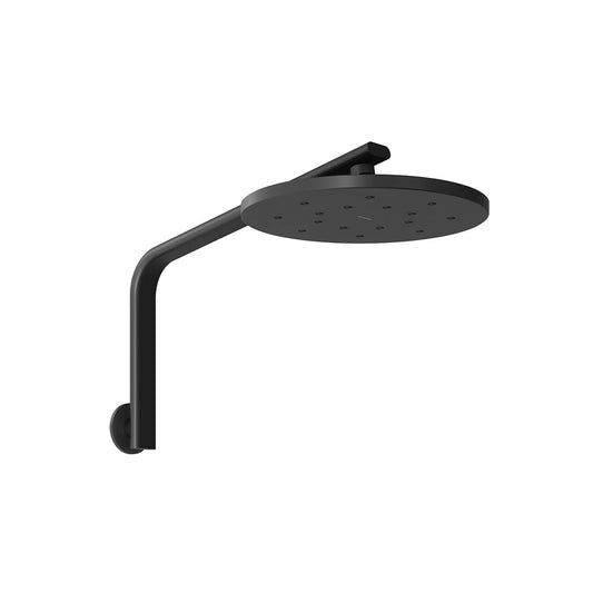 Phoenix Oxley High Rise Shower Arm And Rose Matte Black