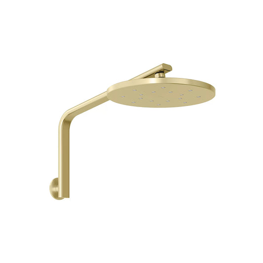 Phoenix Oxley High Rise Shower Arm And Rose Brushed Gold