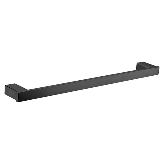 Piatto Single Towel Rail 600mm Matte Black