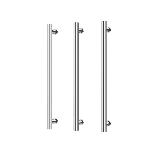 Phoenix Heated Triple Towel Rail Round 600mm Chrome