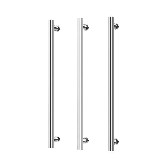 Phoenix Heated Triple Towel Rail Round 800mm Chrome