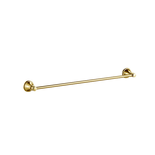 Ikon Clasico Single Towel Rail 800mm Brushed Gold