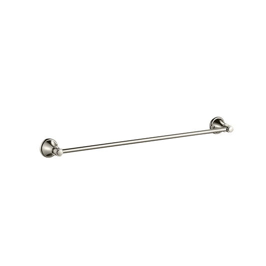 Ikon Clasico Single Towel Rail 800mm Brushed Nickel