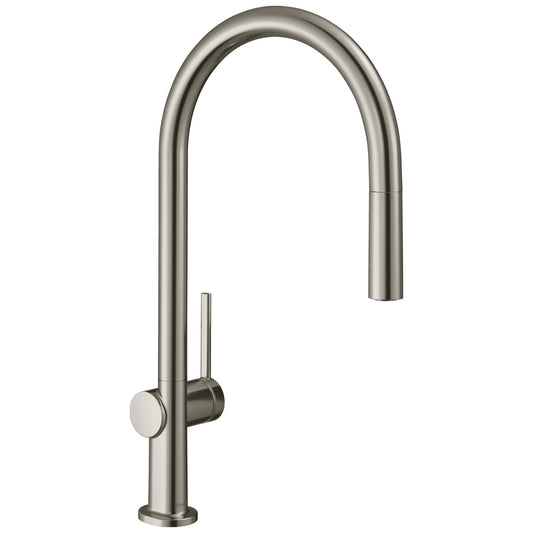 Hansgrohe Talis M54 Single Lever Kitchen Mixer 210 Pull-Out Spout, 1jet Stainless Steel