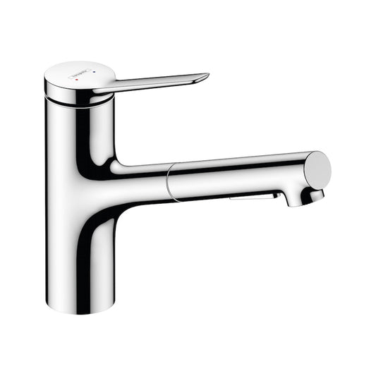 Hansgrohe Zesis M33 Single Lever Kitchen Mixer 150 Pull Out Spray 2Jet Matte Black