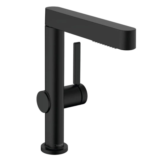 Hansgrohe Finoris Single Lever Basin Mixer 230 With Pull Out Spray Matte Black