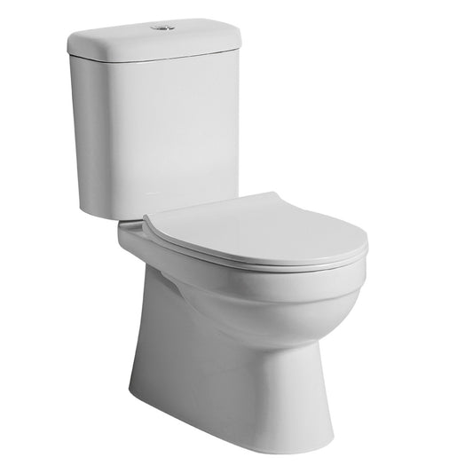 Argent Pace HygienicFlush Close Coupled Toilet S Trap | Rear Entry White