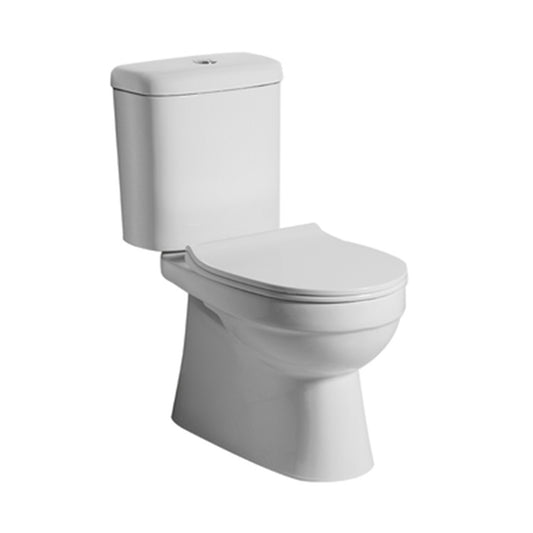 Argent Pace HygienicFlush Close Coupled Toilet P Trap | Bottom Entry White