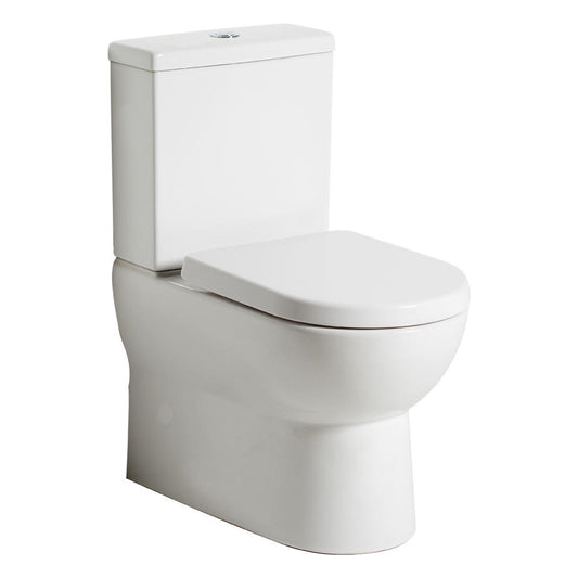 Argent Pace HygienicFlush Back to Wall Toilet S&P Trap Bottom Water Entry White
