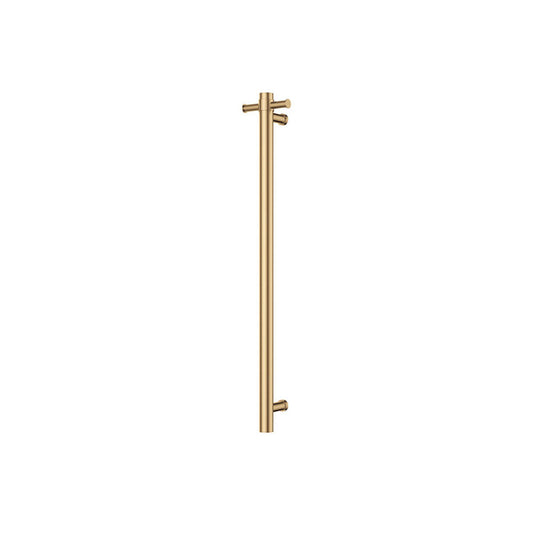 Fienza Isabella Vertical Heated Towel Rail Urban Brass