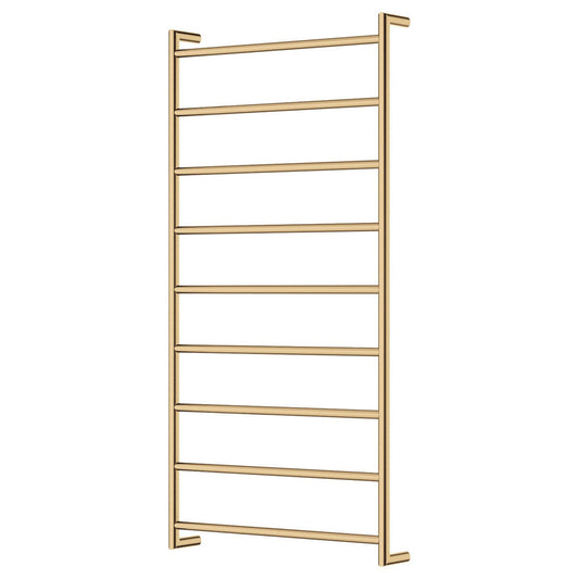 Fienza Kaya Heated Towel Rail 600 x 1200mm Urban Brass