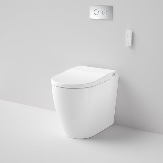 Caroma Urbane Ii Bidet Cleanflush Invisi Series Ii Wall Faced Toilet Suite With Germgard