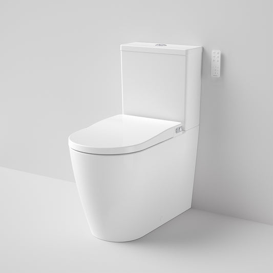 Caroma Urbane Ii Bidet Cleanflush Wall Faced Close Coupled Bottom Inlet Toilet Suite With Germgard