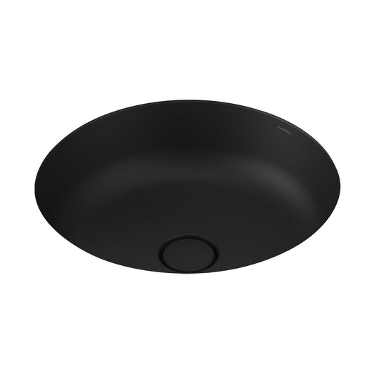 Caroma Liano Ii 440Mm Round Under Over Counter Basin Matte Black