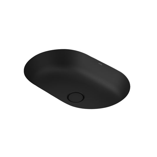 Caroma Liano Ii 580Mm Pill Under Over Counter Basin Matte Black