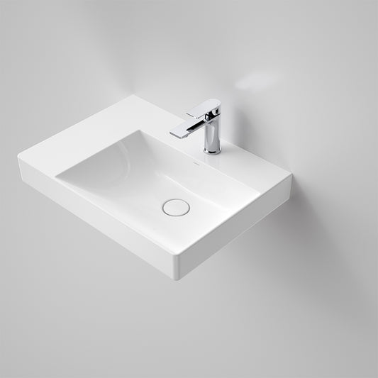 Caroma Urbane Ii Left Hand Shelf Wall Basin 1 Tap Hole