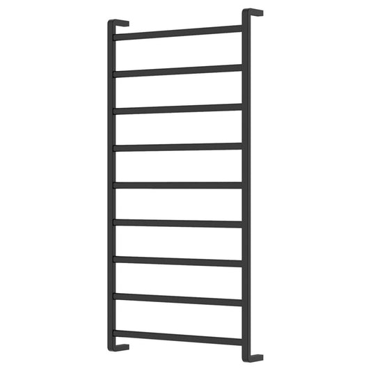 Fienza Koko Heated Towel Rail 600 x 1200mm Matte Black