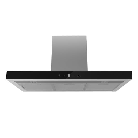 Midea 90cm Canopy T Shape Rangehood Stainless Steel & Matte Black