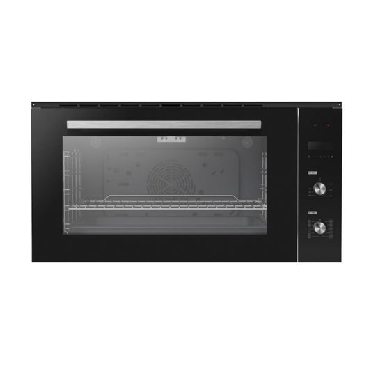 Midea 90cm Built-In Oven Black Glass & Stainless Steel