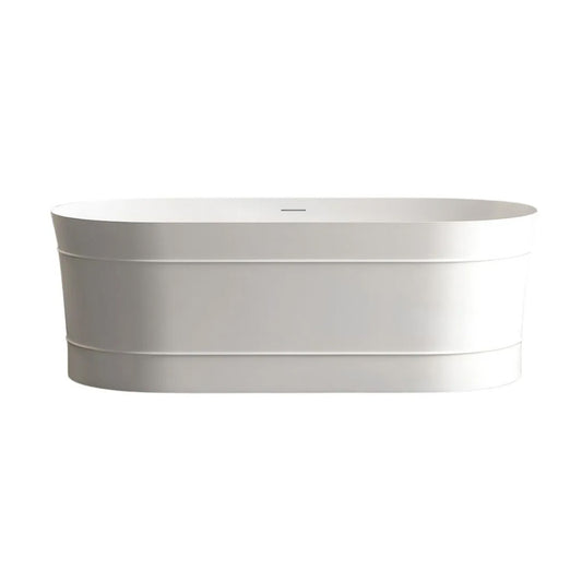 Otti Attica Bondi Bath With Overflow 1500mm Matte White