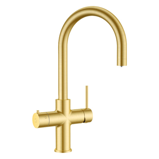 Alia 4-in-1 Instant Hot Filtered Water Tap, Brushed Gold