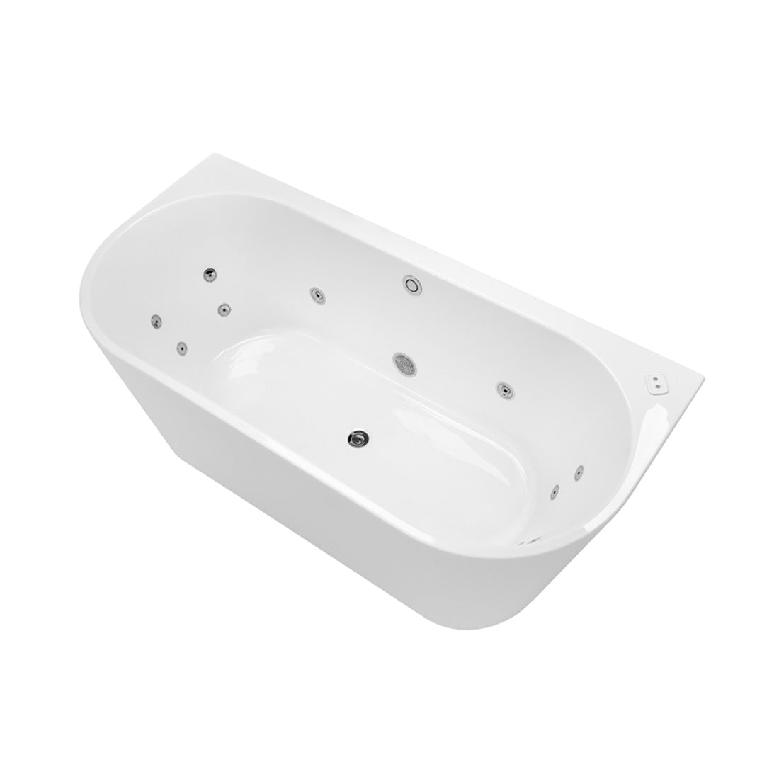 Decina Alegra 1500mm Contour Back-To-Wall Freestanding Bath – Cook & Bathe