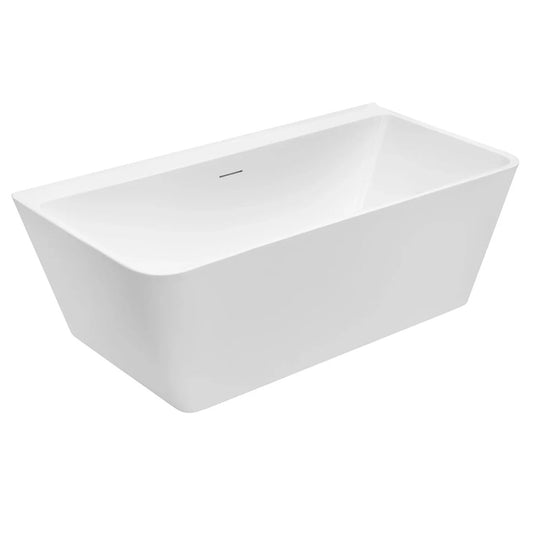 Decina Aria 1700 Back-To-Wall Freestanding Bath with Integrated Overflow