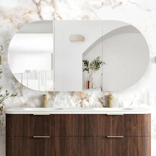 Otti Bondi 1800x900 Sable Walnut Shaving Cabinet