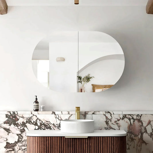 Otti Bondi 900x600 Sable Walnut Shaving Cabinet