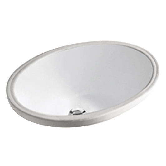 Argent Pace 400 Under Counter Basin Round No Overflow No Tap Hole White