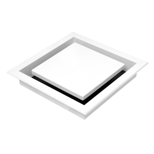 Schweigen Silent Multipurpose Exhaust Fan White Square Recessed Diffuser 900M3H