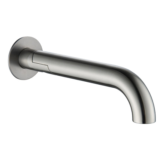 Bella Vista Mica Curved Swivel Bath Brushed Nickel