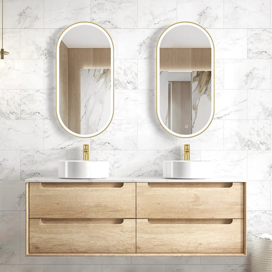 Otti Byron 1500mm Natural Oak Wall Hung Vanity (Cabinet Only)
