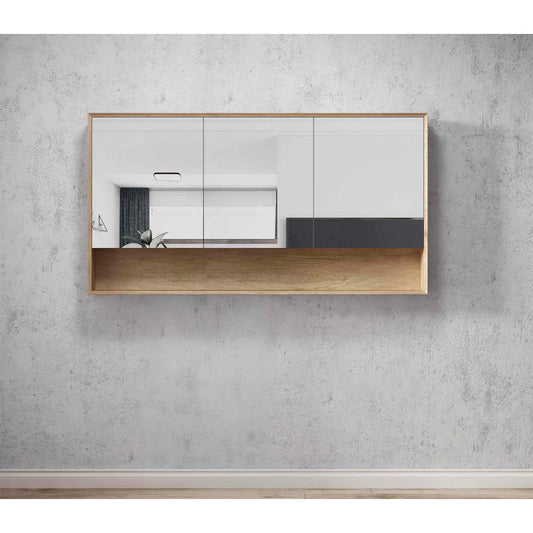 Otti Byron 1500x800 Shaving Cabinet Natural Oak